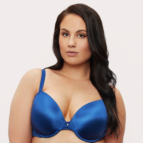 🫶FREDERICKS OF HOLLYWOOD Exxtreme Boost Bra in Limages Blue - Picture 3 of 14